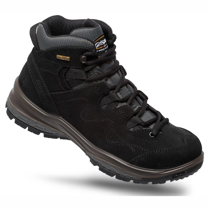 Grisport Chaussures De Randonnée Homme Femme - Cuir Nubuck Anthracite Imperméables Avec Membrane Gritex